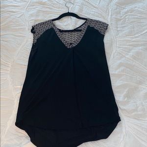 Anthropology black blouse